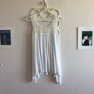 Lace trim blouse